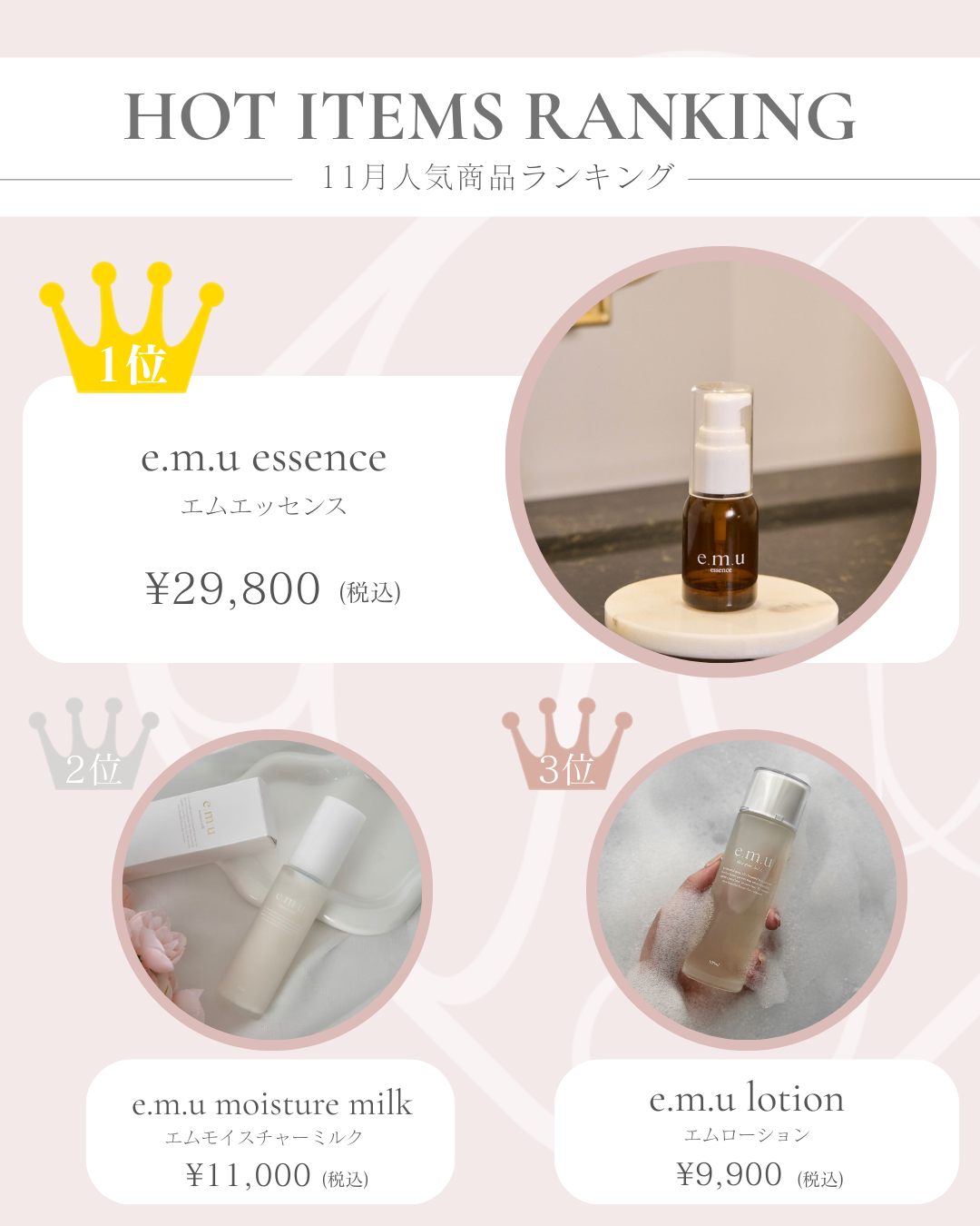 11月人気商品ランキング