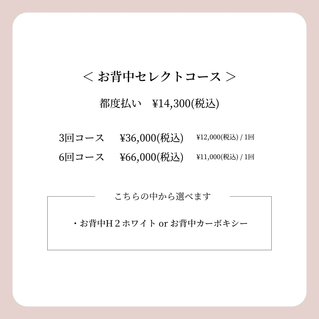 BODY MENU（ボディメニュー）