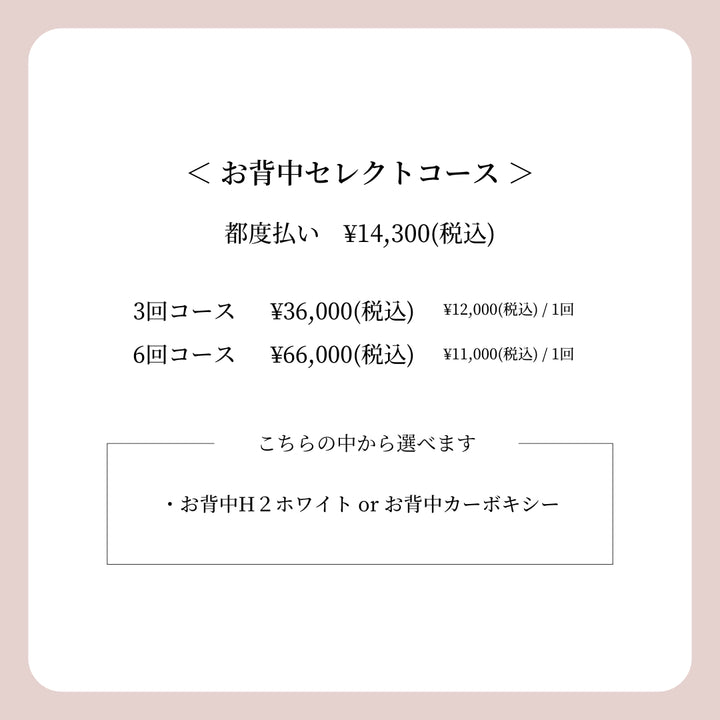 BODY MENU（ボディメニュー）