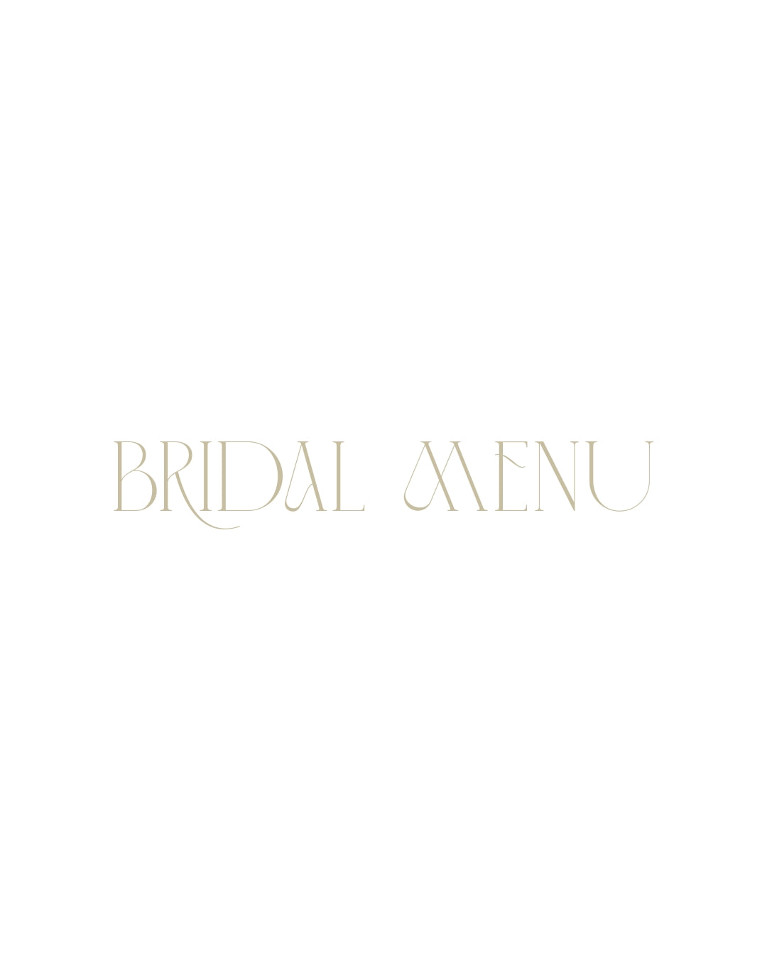 BRIDAL MENU（ブライダルメニュー）