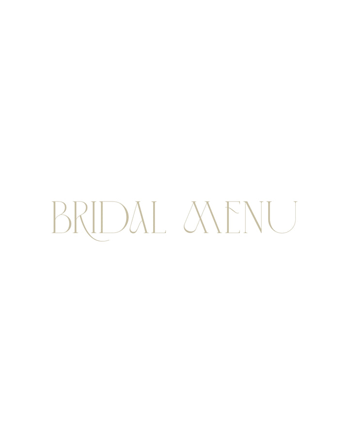 BRIDAL MENU（ブライダルメニュー）