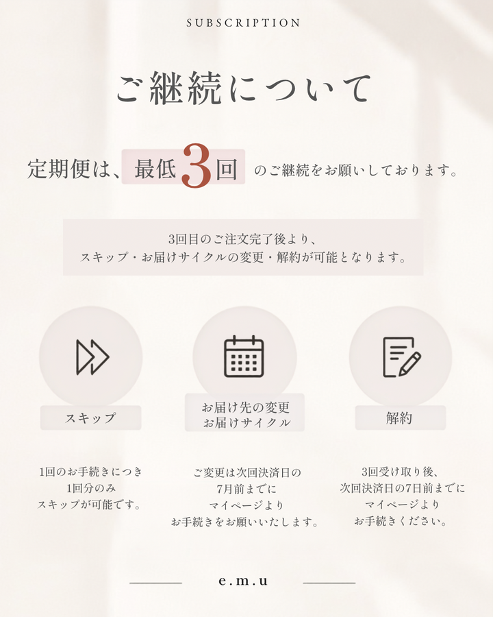 e.m.u 5点セット